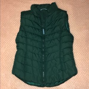 nwt green aeropostale puffer vest